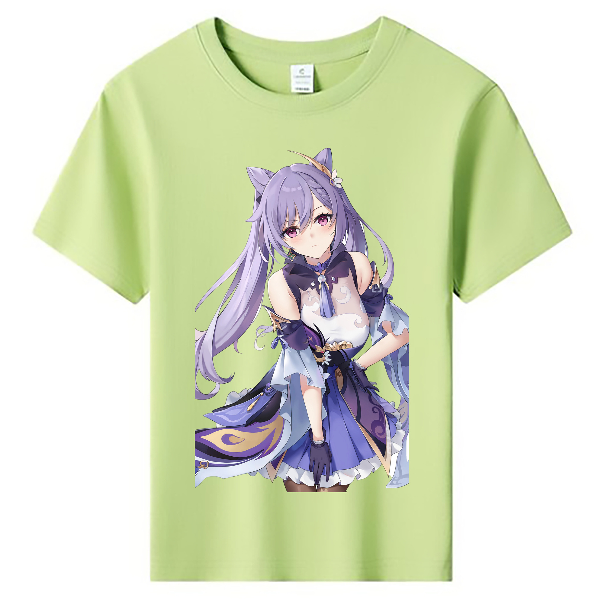 げんし神 刻晴 こくせい genshin Kokusei 綿100％キッズTシャツ（フロントプリント）